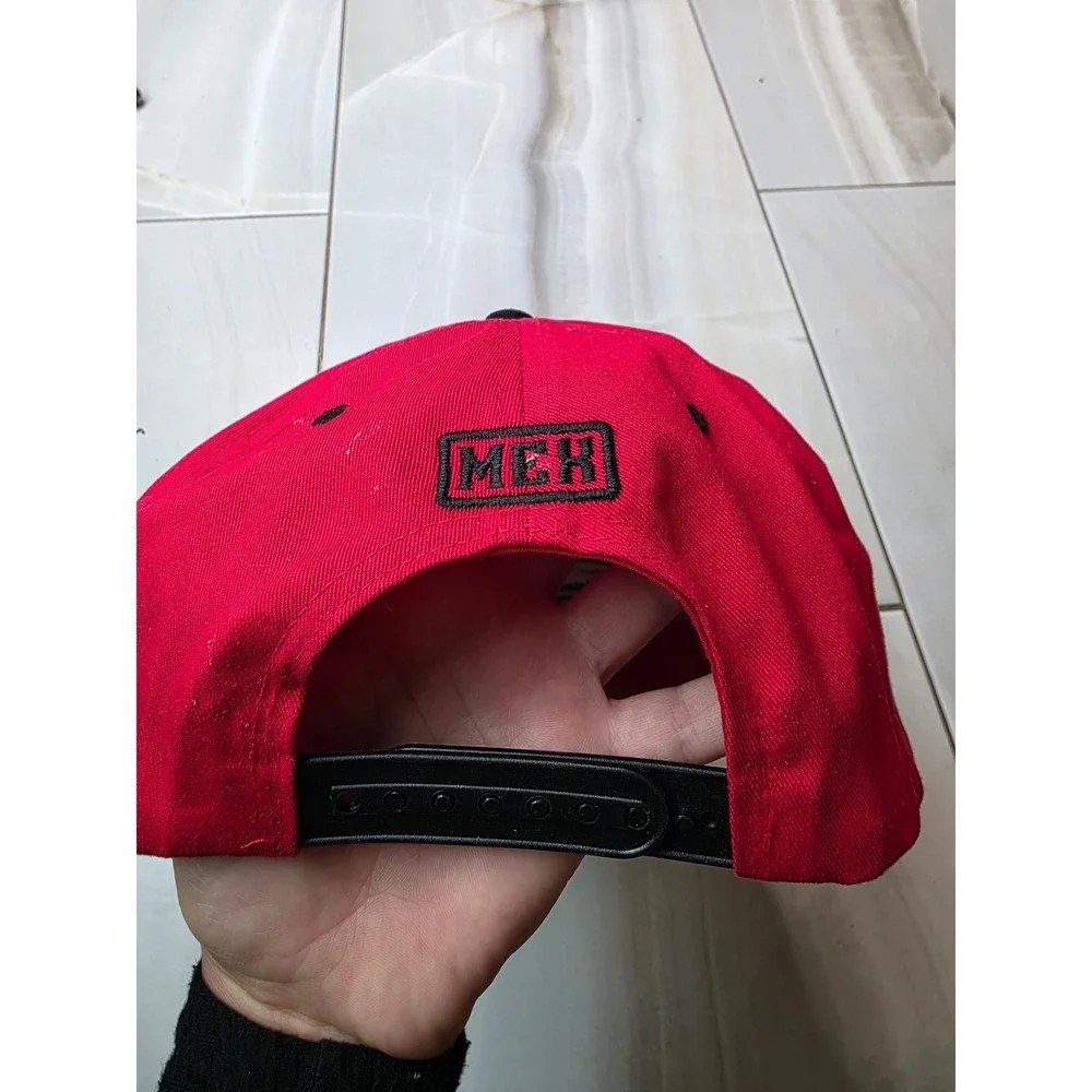 Top Level Mexico Snapback Hat Red Black Aztec Eagle Embroidered Cotton‎ Cap W2